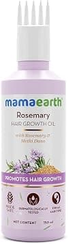 Mamaearth Rosemary Hair Oil with Methi Dana & Curry Leaves for Faster Hair Growth, Reduced Hair Fall & Improved Scalp Health | Nourishing, Non-Sticky Formula for Strong, Shiny & Healthier Hair, 150ml - Best Deal Finder