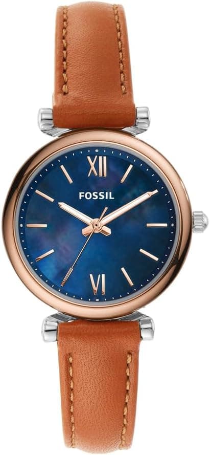 Fossil Womens Quartz Watch, Analog Display and Leather Strap ES4701 on Amazon.ae - Price Tracker