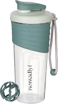 700ml Gym Protein Shaker Bottle with Mixer Ball | Eco-Friendly Leakproof Plastic Shaker for Protein Powder, Whey, Pre-Workout, Smoothies, and Fitness Drinks | BPA-Free (Dark Green) on Amazon.ae - Price Tracker