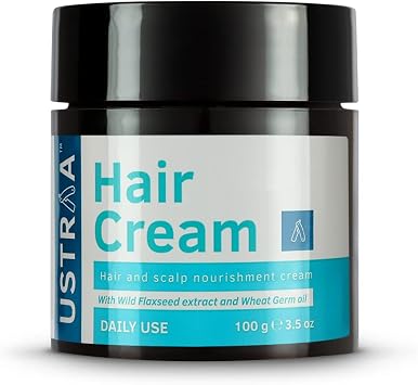 USTRAA Hair Cream for Men | Daily Use Styling & Nourishment Cream with Light Hold | Wheat Germ Oil, Wild Flax Seed & Almond Oil | Moisturises, Non-Sticky, Paraben & Sulphate Free – 100g - Amazon.ae Price Tracker