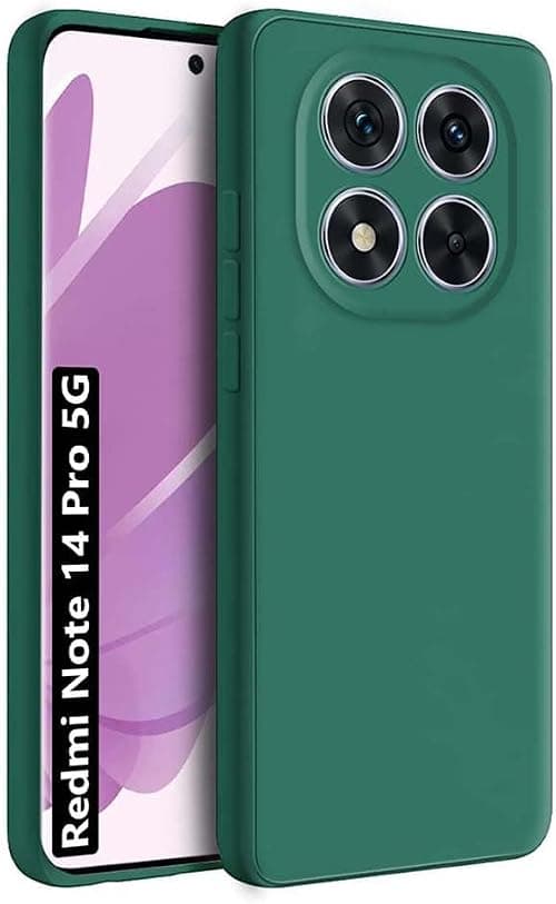 Case for Xiaomi Redmi Note 14 Pro 5G / Poco X7 Cover Green Slim Fit Soft Back TPU Flexible Silicone Cover Matte for Xiaomi Redmi Note 14 Pro 5G / Poco X7 by Emodil ® (Green) on Amazon.ae - Price Tracker