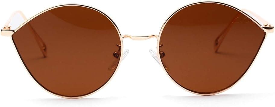 Rhythm Cat Eye Sunglasses Fashion Smart UV Transparent Lens Can Be Used for Travel Party Sunglasses for Women (Size : Tea) on Amazon.ae - Price Tracker
