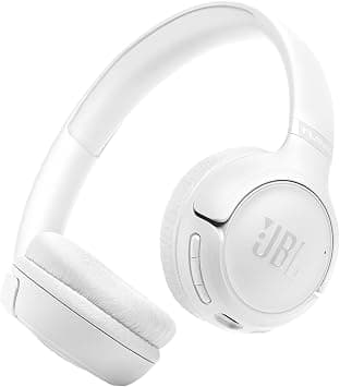 JBL Tune 530 BT Wireless On-Ear Headphones with JBL Pure Bass Sound, Bluetooth 6.0, Foldable Design and 76-Hour Battery Life, Google Fast Pair/Microsoft Swift Pair, White - متتبع أسعار Amazon.sa