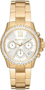 Michael Kors Women's Everest Chronograph, Gold-Tone Stainless Steel Watch, MK7212 - Best Deal Finder