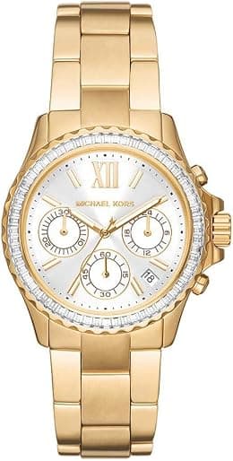 Michael Kors Women's Everest Chronograph, Gold-Tone Stainless Steel Watch, MK7212 - Best Deal Finder