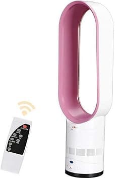 Bladeless Tower Fan With Remote Control, Quiet Energy Efficient Desktop And Floor Fan For Home Office, 90 Degree Adjustable Tilt, Timer Function Pink 16inch على Amazon.ae - متتبع الأسعار