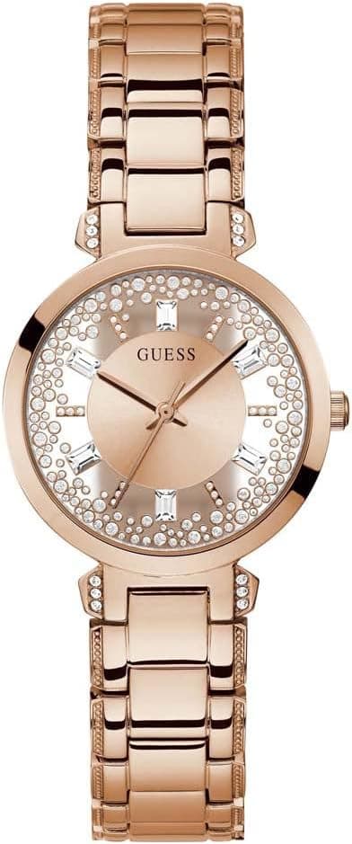 GUESS Crystal Clear Collection Analog Rose Gold Dial Women's Watch-GW0470L3 on Amazon.ae - Price Tracker