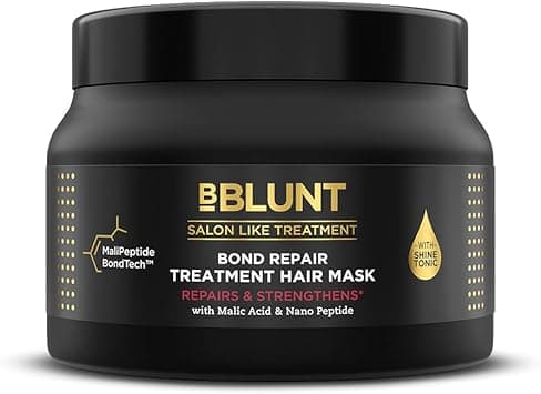 BBLUNT Bond Repair Treatment Hair Mask - 250Grams Repairs Damaged Bonds By 90% In 1 Use | Powered With Malipeptide Bondtech | Recommended By Hair Experts | For Unisex on Amazon.ae - Price Tracker