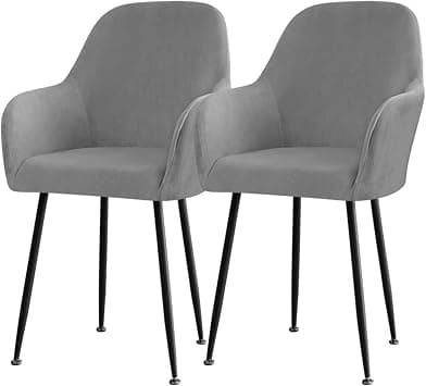 Set of 2/4/6 Velvet Dining Chair Covers Slipcovers with Wingback Arms, Stretch Office Chair Slipcovers Moderne Curved Dining Chair Protector Covers, for Bar Party Armchair (Color : Dark Grey, Size : - Amazon.ae Price Tracker