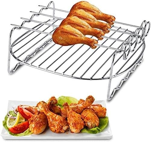 Barbecue,Metal Holder,Air Fryer Accessories for Philips Air Fryers HD9225, HD9920, HD9231, HD9233, HD9904, ect - 16.7 x 16.5 x 7cm on Amazon - Best Deal Finder