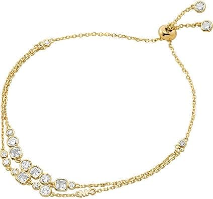 Michael Kors Women's Semi precious with slider closure double chain bracelet - Best Deal Finder