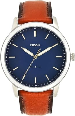 Fossil Men's Quartz Watch, Analog Display and Leather Strap - Best Deal Finder