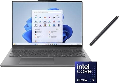 Lenovo Yoga 2 in 1 16" 2K Touchscreen Laptop | Intel Core Ultra 7 155U | Intel HD Graphics | Backlit | Fingerprint | 16GB RAM DDR5 | 1024GB SSD | Windows 11 Home | Bundle with Stylus Pen(Upgraded) on Amazon.ae - Price Tracker