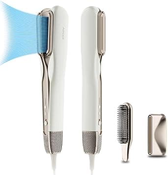 Airbot Hyperstrait 3in1 Hair Straightener&Dryer&Brush, 100 Million Plasma Care Comb & Dry & Straighten, For Beautiful Soft Hair, Fast Heating&4 Temp Settings, Smart Power Off, HD218, Gold - Best Deal Finder