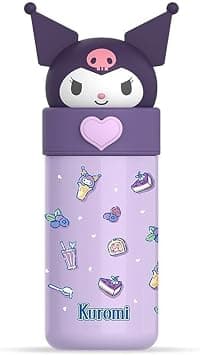 TAPIT Kids Water Bottle Insulated Stainless Steel Reusable Tumbler for Toddlers Boys Girls Cartoon Vacuum Thermos Cup Womens Water Bottles for Hot or Cold Drinks Travel School Home (A02-Kuromi) on Amazon - Best Deal Finder