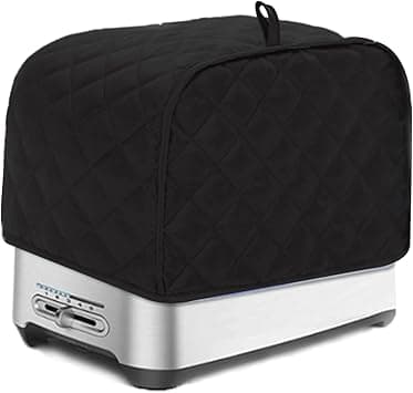 Polyester Fabric Quilted Four Slice Bread Toaster Cover Bakeware Protector, Dust and Fingerprint Protection - Best Gift for Mother, Black (12 x 11 x 8.5 inch) - Amazon.ae Price Tracker