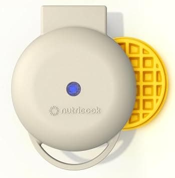 Nutricook Mini Waffle Maker 10cm Healthy Ceramic Coating for Belgian Waffles, Quick Heat-Up, Compact Waffle Maker for Home, Kids, and Travel – Easy to Clean, Biege, 2 yrs warranty, NC-WM100B on Amazon.ae - Price Tracker