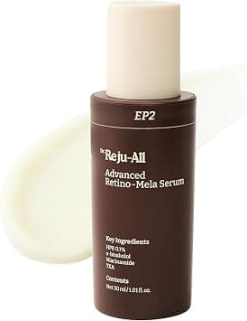 Dr.Reju-All Advanced Retino-Mela Serum – HPR Retinol Serum for Face – Anti-Aging, Pore Minimizer, Next-Gen Korean Skin care – Gentle & Beginner-Friendly – With Niacinamide 10% and TXA 4% – 30ml على Amazon.ae - متتبع الأسعار