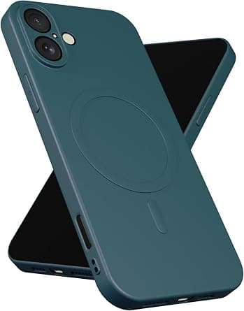 MOBILIUS for iPhone 16 Plus Case,[Soft Anti-Scratch Microfiber Lining][Compatible with MagSafe] Magnetic Shockproof Phone Case Designed for iPhone 16 Plus, Dark green على Amazon.ae - متتبع الأسعار