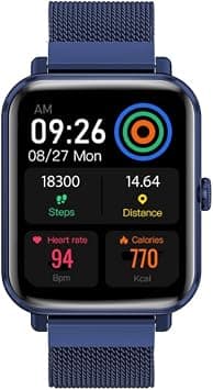 Promate Fitness Smart Watch 37 Sports Modes Bluetooth Fitness Watch with 1.78” AMOLED Display Media Storage 20 Day Battery Life and IP68 Water Resistance for Apple, Samsung, Huawei, ProWatch-M18-Blue on Amazon.ae - Price Tracker