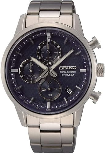 Seiko Men's Quartz Watch Titanium with Stainless Steel Strap on Amazon.ae - Price Tracker