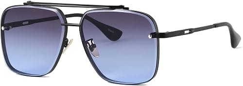 Gtand Fashion Oversized Square Aviator Gradient Sunglasses For Men Women Vintage Metal Sun Glasses 63mm on Amazon - Best Deal Finder