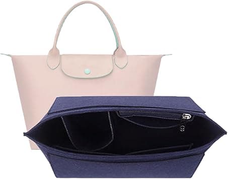D.DUO Purse Organizer, Multi-Pocket Felt Handbag Organizer, Folding Tote Bag organizer insert for Insert Wallet Organizer for Longchamp (Small, Dark Blue) on Amazon.ae - Price Tracker