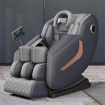 Leather Massage Chair for Full Body Massaging with 5 AUTO Programs + BK6 (Gray) على Amazon.ae - متتبع الأسعار