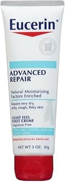 Eucerin Advanced Repair, Light Feel Foot Creme, Fragrance Free (3oz/85g) - Best Deal Finder