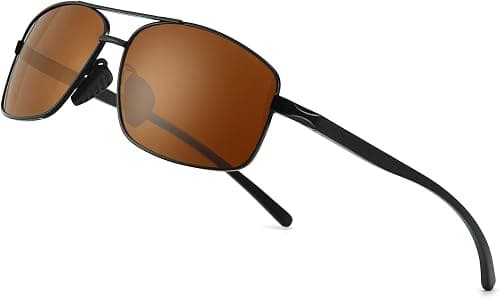 SUNGAIT Ultra Lightweight Rectangular Polarized Sunglasses UV400 Protection on Amazon.ae - Price Tracker