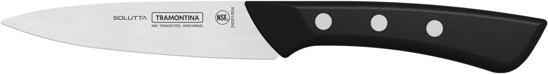 Tramontina SOLUTTA Paring Knife 10 cm, Kitchen Knife Made of Stainless Steel, Utility Knife, Ergonomic Handle, NSF Certified, Dishwasher Safe, Precise and Sharp on Amazon.ae - Price Tracker