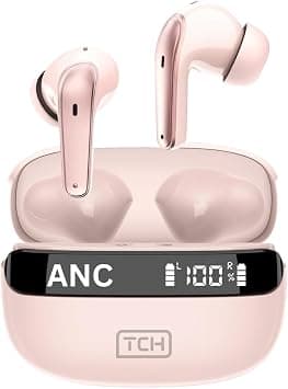 TCH Wireless Earbuds L10 ANC" Wireless Earbuds Active Noise Cancellation,Powerful Bass, Bluetooth Calls, 4 Mics, Water Resistance Level:IPX4, Touch Controls for Andorid + Iphones (Pink) on Amazon.ae - Price Tracker