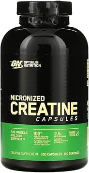 Optimum Nutrition, Creatine 2500 CAPS, 2.5 g, 200 Capsules on Amazon.ae - Price Tracker