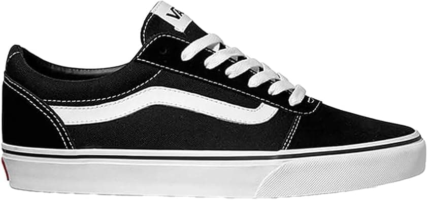 Vans WARD Men's Sneakers, (Suede/Canvas) Black/White, 44.5 EU - Best Deal Finder