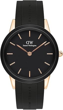 Daniel Wellington Iconic Uhr Rose Gold Rubber on Amazon.ae - Price Tracker