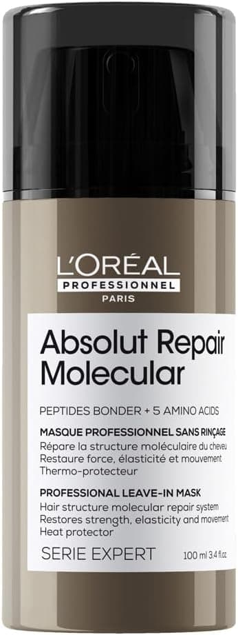 L’Oréal Professionnel | Absolut Repair Molecular Leave-In-Mask, Repair Damage & Restore Strength, Heat Protectant For Hair, For All Damaged Hair Types, SERIE EXPERT on Amazon.ae - Price Tracker