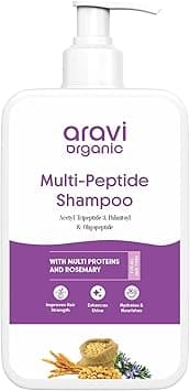 Aravi Organic Multi Peptide Hairfall Shampoo - Acetyl Tripeptide 3, Palmitoyl, Oligopeptide & Rosemary - 200 ml on Amazon.ae - Price Tracker