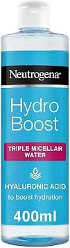 Neutrogena Hydro Boost Micellar Water Cleanser with Hydrating Hyaluronic Acid, Removes Makeup, Dirt & Oil, Non-Comedogenic & Alcohol-Free, 400ml - Best Deal Finder