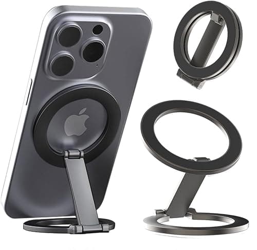 حامل جوال مغناطيسي 4 في 1 قابل للطي مزدوج الجوانب متوافق مع موبايل ايفون واندرويد (BK) على Amazon.sa - متتبع الأسعار