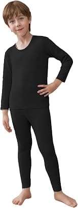 casme Thermal Underwear for Kids Boys Girls Thermals Long Johns Underwear Base Layer for Cold Weather Skiing Ultra Soft Skin Friendly Moisture Wicking Flexible Wear Itch Free Warm Retention - Best Deal Finder
