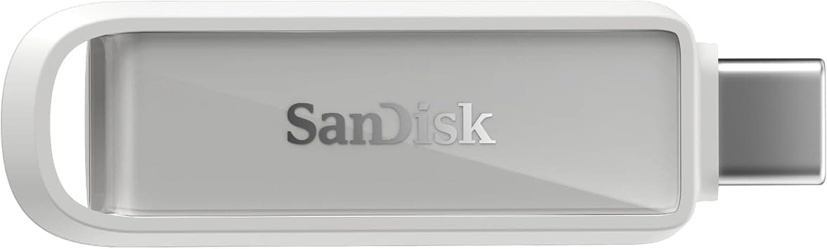 SanDisk 512GB Phone Drive with USB Type-C - Up to 150MB/s, USB 3.2 Gen 1, Flash Drive for Type-C iPhone, iPad, Mac Devices, Arctic White - SDIXS0N-512G-GN6NE على Amazon.ae - متتبع الأسعار