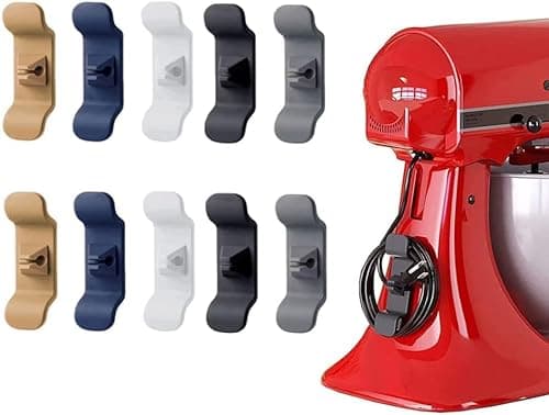 Cord Organizer For Kitchen Appliances and Devices Microwave, Mixer, Air fryer, Boiler, Oven And Others - Mobile cable, 10 Packs Adhesive Cable Organizer. on Amazon.ae - Price Tracker