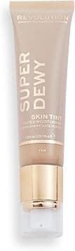 Makeup Revolution Superdewy Tinted Moisturiser, Light Coverage Evens Skin Tone, Tan, 1.85fl.oz/55ml - Best Deal Finder