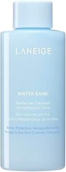 LANEIGE Water Bank Gentle Gel Cleanser Mini: pH-Balanced & Barrier-Boosting Gel Cleanser with Blue Hyaluronic Acid - Best Deal Finder