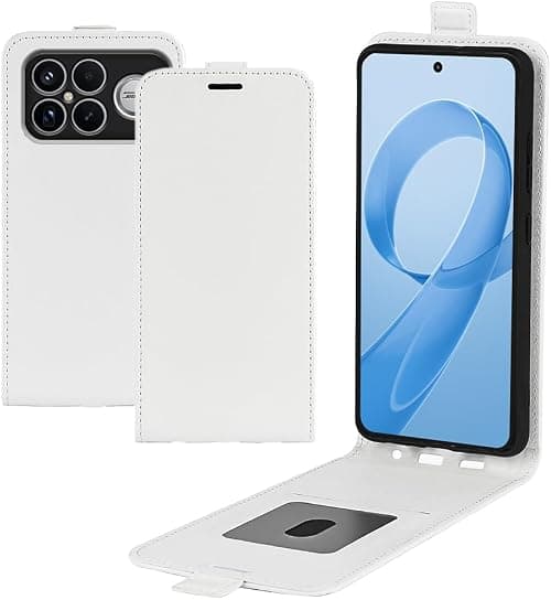 COQUE Case for Xiaomi Poco F8 Ultra 5G Phone case, R68 leather Grained Single, Holster Wallet with Card Slot, For Xiaomi Poco F8 Ultra 5G-White on Amazon.ae - Price Tracker