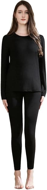 casme Thermal Underwear for Women Cold Weather Top Bottom Soft Stretch Fabric Weightless Imperceptible for Winter Daily Wear Outdoor Activities - Best Deal Finder