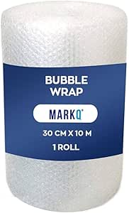 MARKQ Bubble Wrap Roll, 30 cm x 10 m Air Bubble Cushioning Wrap for Packaging, Shipping, Mailing, Packing and Moving Supplies on Amazon.ae - Price Tracker