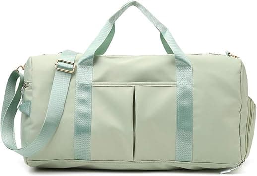 Sports Gym Bag for Women or Men Travel Duffel Bag with Wet Pocket and Shoes Compartment for Training Swim Yoga, Green, free size on Amazon - Best Deal Finder