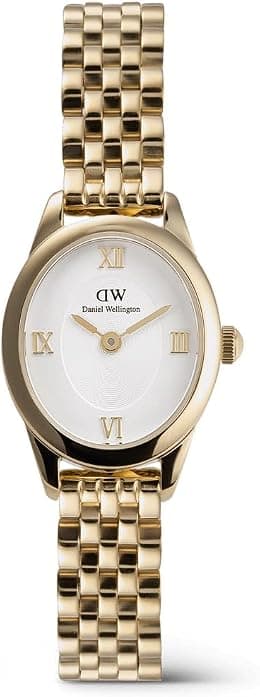 Daniel Wellington Ophelia Watch 20 Steinless Steel with PVD Plated Gold, gold, 20, Bracelet - Best Deal Finder
