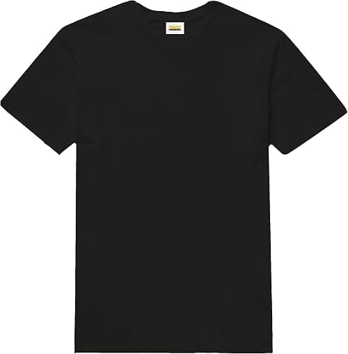YANEK Unisex Solid Round Neck T-Shirt 180 GSM Combed Cotton Bio-Washed | Half Sleeve Tees Regular Fit | Breathable, Wrinkle Resistant, All-Day Comfort Tshirt for Everyday Wear on Amazon - Best Deal Finder